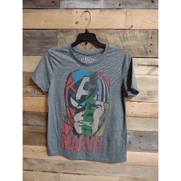 Marvel Avengers Juniors Medium (M) Gray Short Sleeve Tshirt - Picture 1 of 3